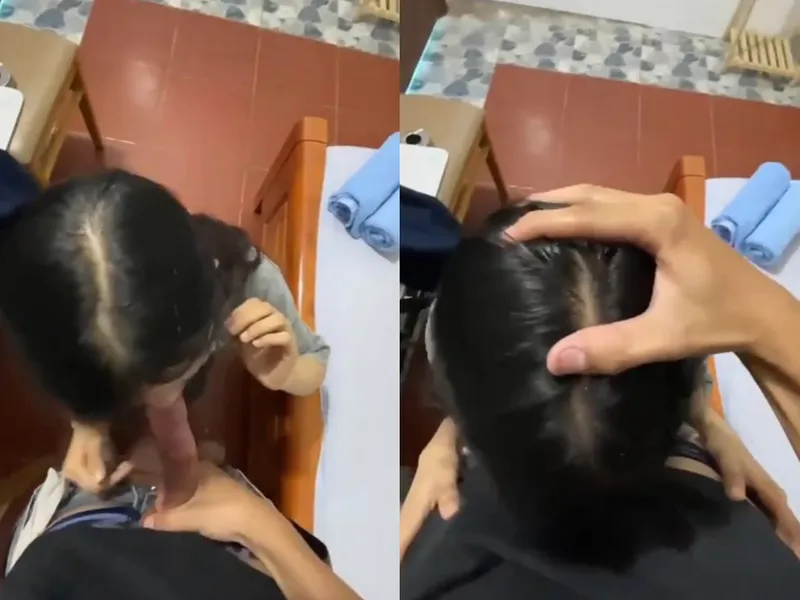 Xin má qua nhà bạn học thêm, học sinh nữ c3 bị anh yêu xả tinh trùng vào mồm