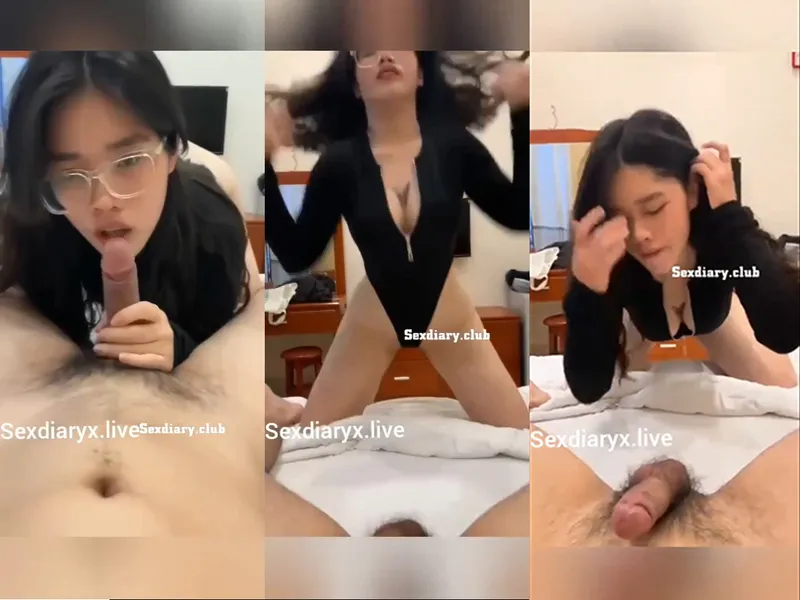 Em rau vú bự kính cận liếm cây hàng điêu luyện