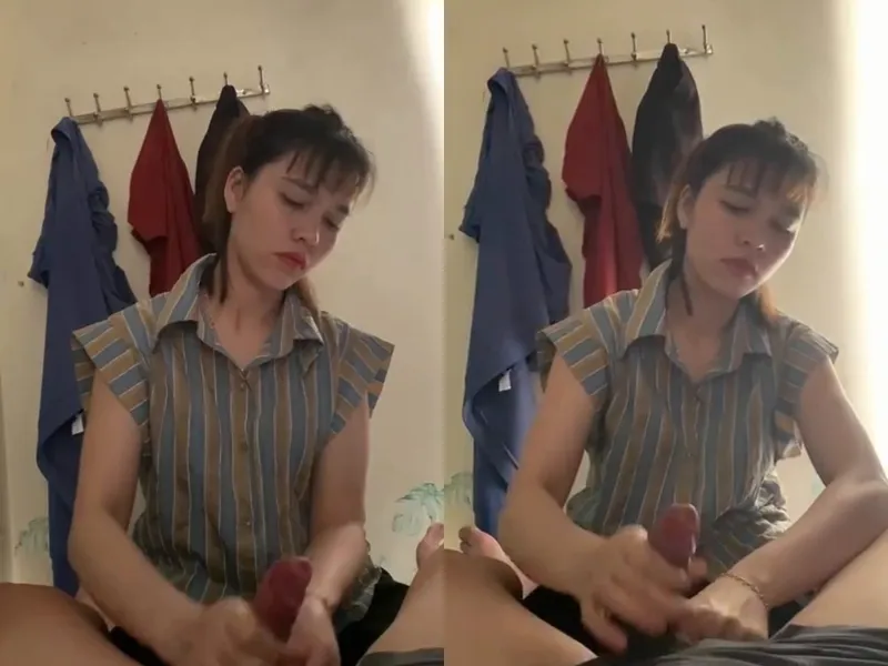 Anh trai đi vắng, ép người yêu của anh trai sục cu xuất tinh